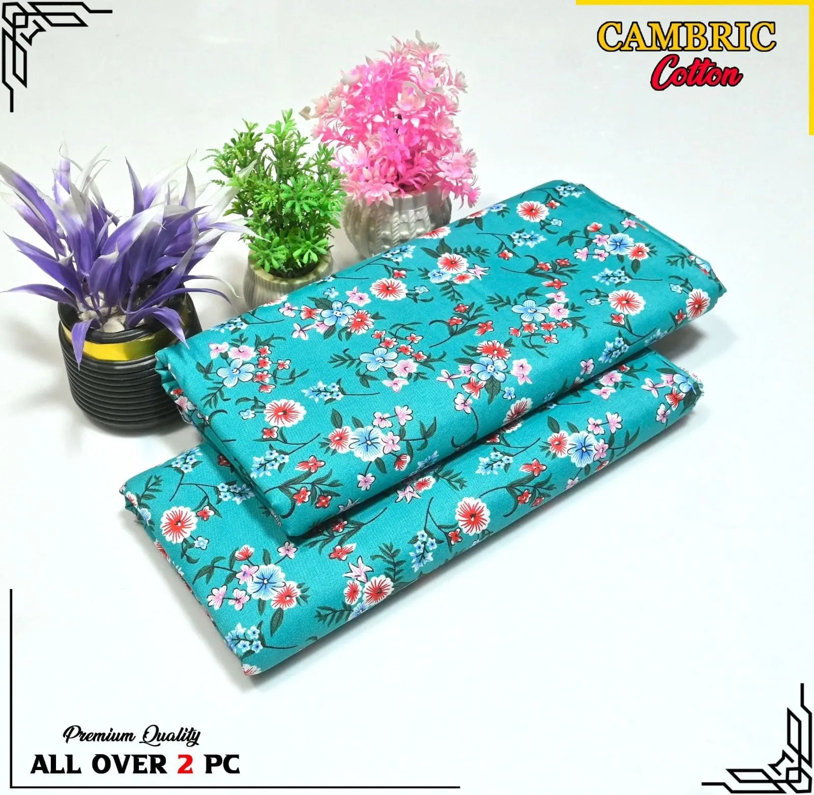 2 Piece Digital Printed Suit for Women – Micro Polo Cotton Shirt & Trouser Brands Squad