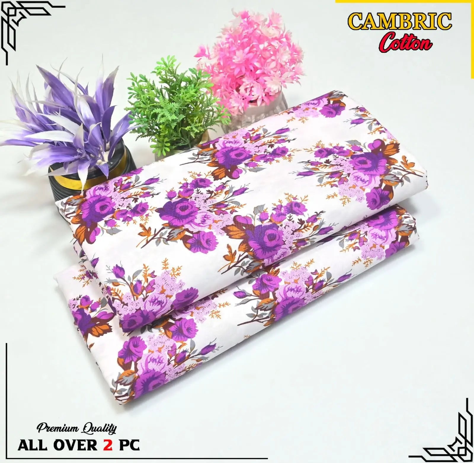 2 Piece Digital Printed Suit for Women – Micro Polo Cotton Shirt & Trouser Brands Squad