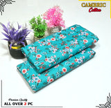 2 Piece Digital Printed Suit for Women – Micro Polo Cotton Shirt & Trouser Brands Squad