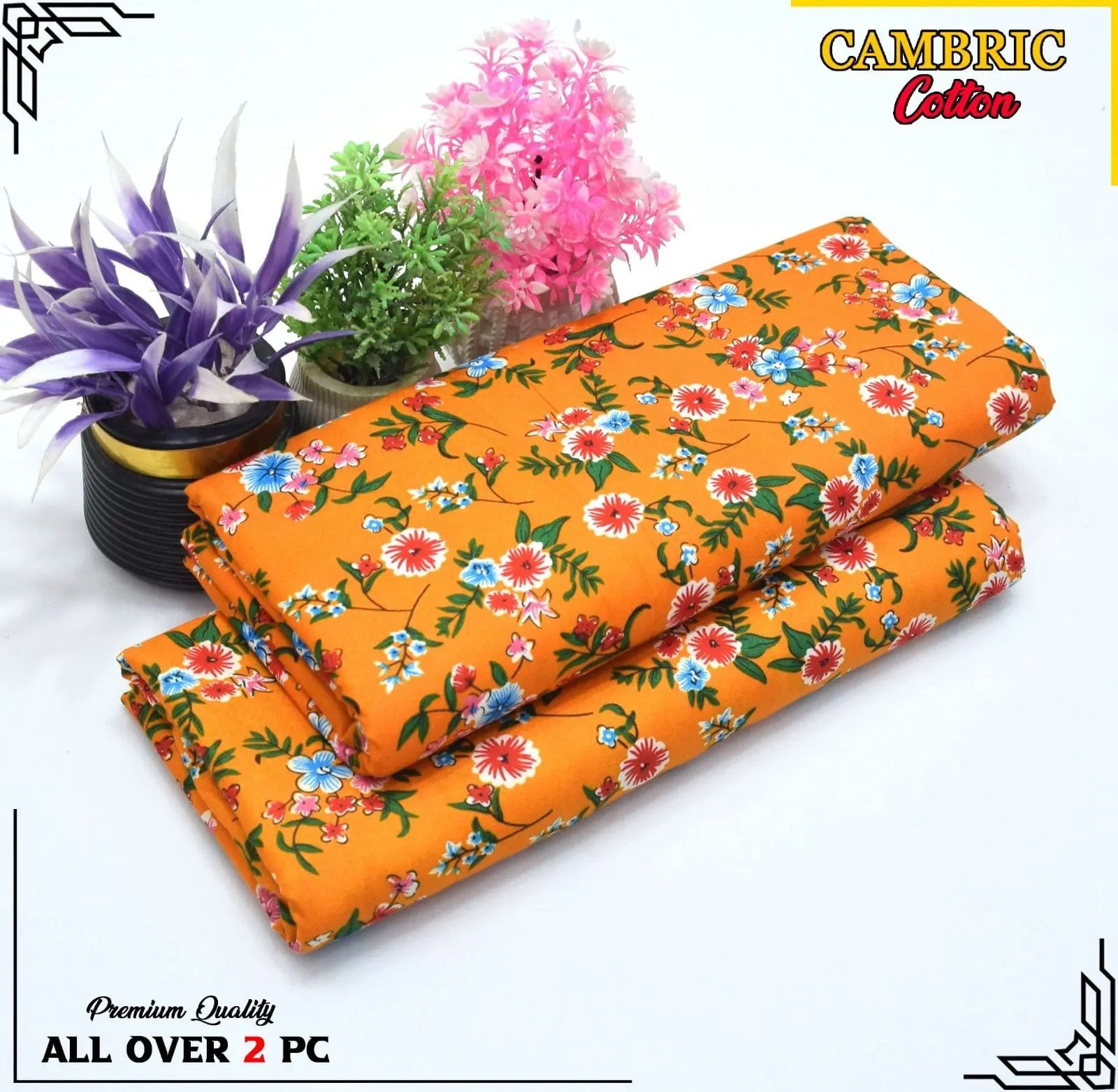 2 Piece Digital Printed Suit for Women – Micro Polo Cotton Shirt & Trouser Brands Squad