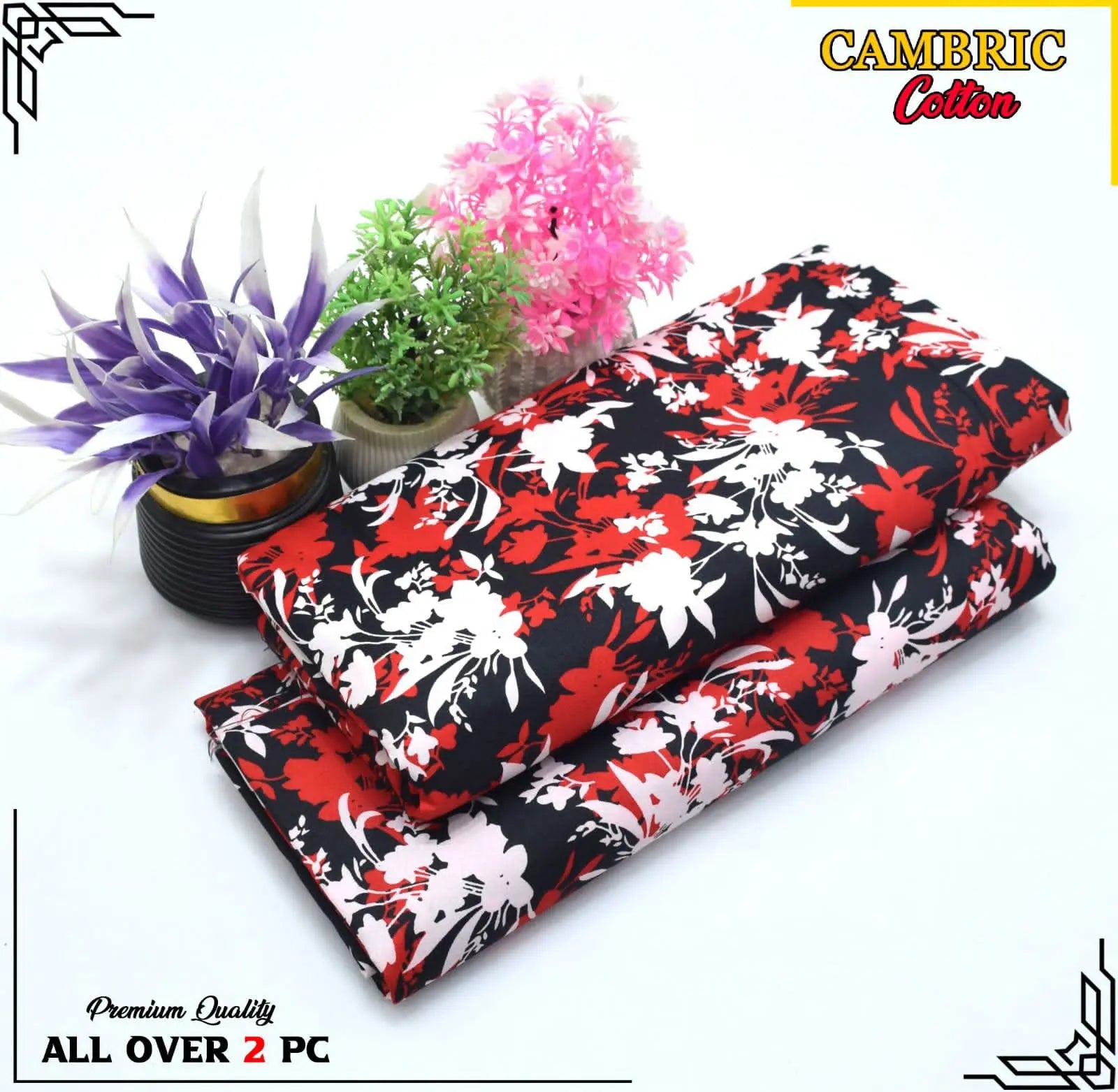 2 Piece Digital Printed Suit for Women – Micro Polo Cotton Shirt & Trouser Brands Squad