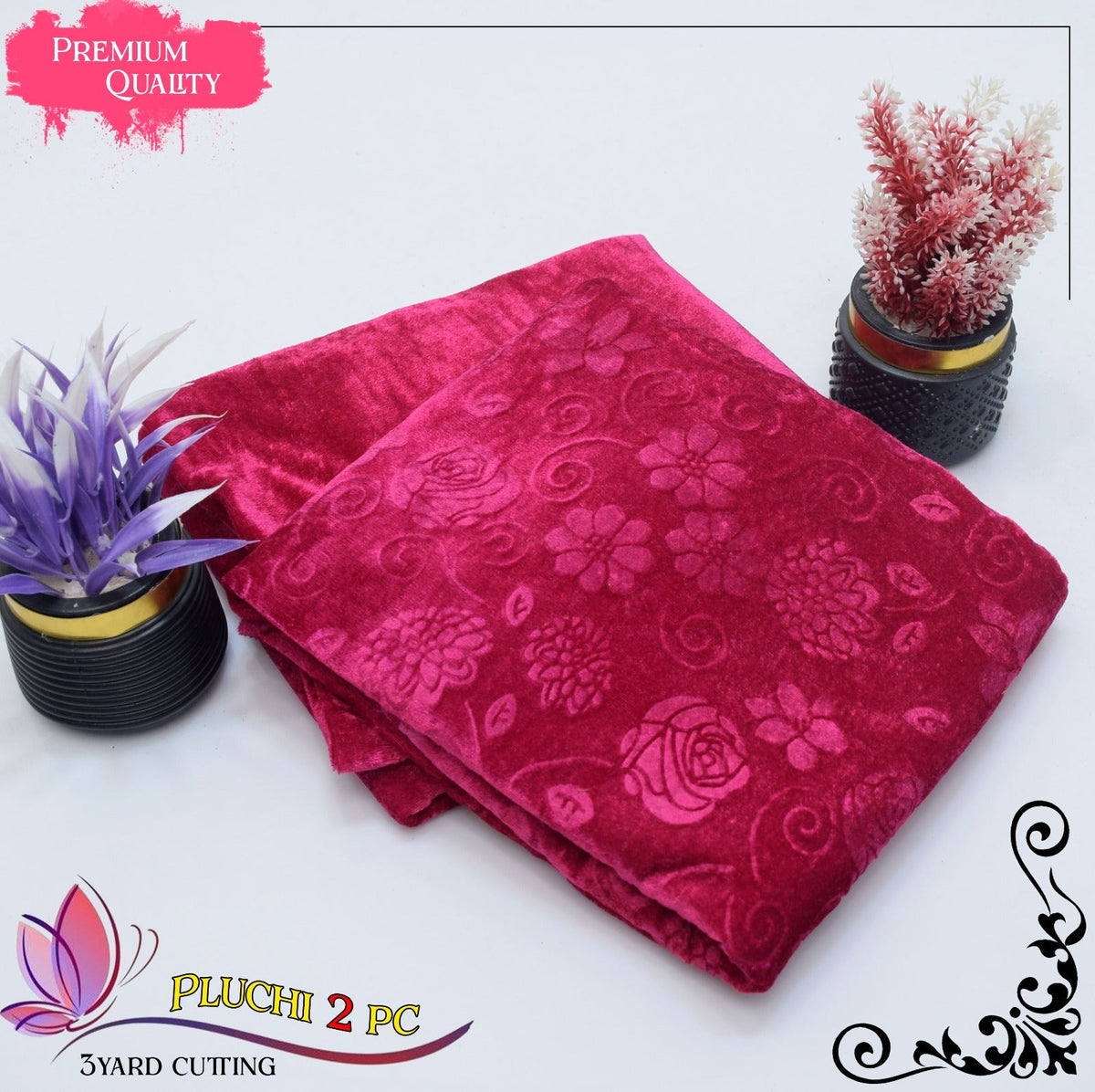 2 Piece Winter Suit for Women – Palachi Velvet Shirt & Trouser Brands Squad
