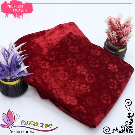 2 Piece Winter Suit for Women – Palachi Velvet Shirt & Trouser Brands Squad