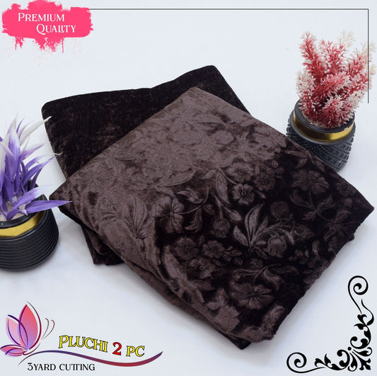 2 Piece Winter Suit for Women – Palachi Velvet Shirt & Trouser Brands Squad