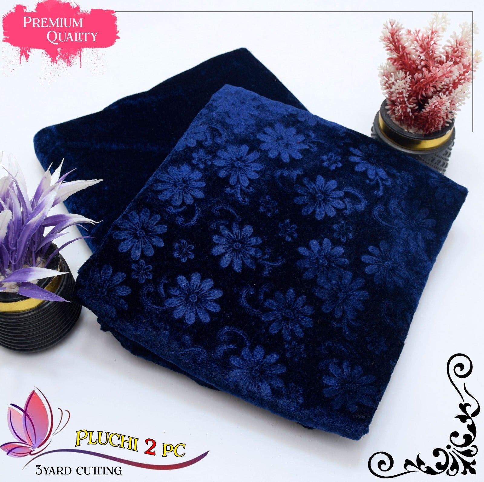 2 Piece Winter Suit for Women – Palachi Velvet Shirt & Trouser Brands Squad