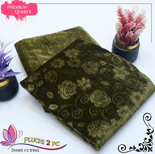 2 Piece Winter Suit for Women – Palachi Velvet Shirt & Trouser Brands Squad
